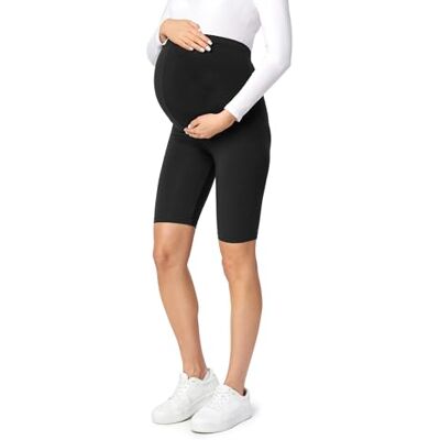 Be Mammy Leggings Pré-mamã Curtas Shorts para Gravidez Amamentação 04, Preto, L Be Mammy Leggings Pré-mamã Curtas Shorts para Gravidez Amamentação 04, Preto, L