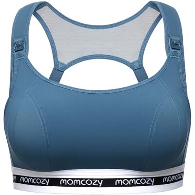 momcozy Sutiã de Amamentação Desportivo, Sutiã de Maternidade de Baixo Impacto, Sutiãs de Amamentação Suaves e Sem Aros com Copas Acolchoadas momcozy Sutiã de Amamentação Desportivo, Sutiã de Maternidade de Baixo Impacto, Sutiãs de Amamentação Suaves e Sem Aros com Copas Acolchoadas