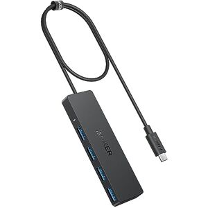 Anker Ultra-Fino 4-Port USB-C Hub - Dados & Energia - 5Gbps Anker Ultra-Fino 4-Port USB-C Hub - Dados & Energia - 5Gbps