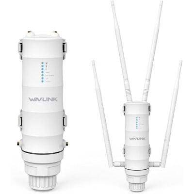 WAVLINK AC1200 Router Mesh para exteriores, repetidor WiFi impermeável IP65 de longo alcance com PoE passivo/ativo, banda dupla 5G 2,4 G, 4 antenas omnidirecionais 7dBi, compatível com Fat/Fit Ap WAVLINK AC1200 Router Mesh para exteriores, repetidor WiFi impermeável IP65 de longo alcance com PoE passivo/ativo, banda dupla 5G 2,4 G, 4 antenas omnidirecionais 7dBi, compatível com Fat/Fit Ap
