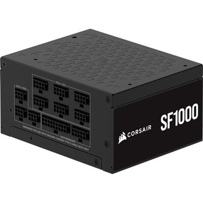 Corsair SF1000 alimentatore per computer 1000 W 24-pin ATX ATX Nero (1000W SF1000 SFX PSU) Corsair SF1000 alimentatore per computer 1000 W 24-pin ATX ATX Nero (1000W SF1000 SFX PSU)