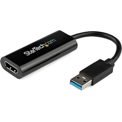 StarTech.com Adaptador USB 3.0 a HDMI 1080p (1920x1200) Adaptador Conversor Compacto de USB-A a HDMI para Monitor Adaptador Gráfico Externo de Vídeo Preto apenas para Windows (USB32HDES) StarTech.com Adaptador USB 3.0 a HDMI 1080p (1920x1200) Adaptador Conversor Compacto de USB-A a HDMI para Monitor Adaptador Gráfico Externo de Vídeo Preto apenas para Windows (USB32HDES)