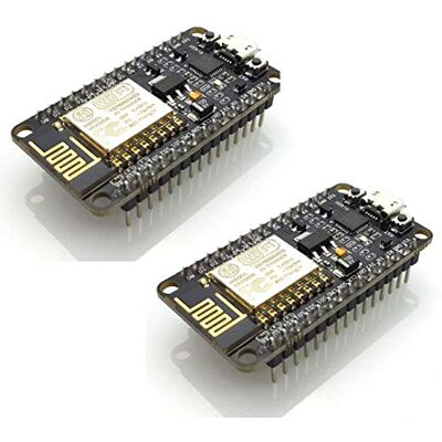HiLetgo 2 unidades ESP8266 NodeMCU CP2102 ESP-12E Internet WiFi Development Board Open Source Serial Wireless Module for Arduino HiLetgo 2 unidades ESP8266 NodeMCU CP2102 ESP-12E Internet WiFi Development Board Open Source Serial Wireless Module for Arduino