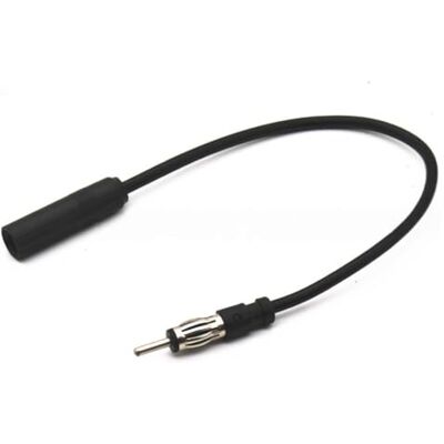Panlouting Adaptador de cabo de extensão para antena de rádio de carro, DIN macho para DIN feminino, 35 cm, cabo coaxial RG174 FM AM para veículos, camiões, auto-estéreos Panlouting Adaptador de cabo de extensão para antena de rádio de carro, DIN macho para DIN feminino, 35 cm, cabo coaxial RG174 FM AM para veículos, camiões, auto-estéreos