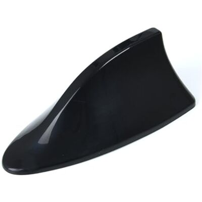 GERUI Antena de tubarão universal para carro, barbatana de tubarão, antena universal para carro, amplificador AM FM rádio com borracha impermeável (preto) GERUI Antena de tubarão universal para carro, barbatana de tubarão, antena universal para carro, amplificador AM FM rádio com borracha impermeável (preto)