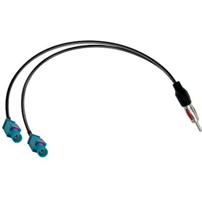 Vecys Adaptador divisor Dab tomada DIN para dupla Fakra Z antena rádio automóvel cabo divisor Fakra Z a tomada DIN a cabo RG174 15,35 in 39 cm para antena rádio automóvel Am/FM Dab Vecys Adaptador divisor Dab tomada DIN para dupla Fakra Z antena rádio automóvel cabo divisor Fakra Z a tomada DIN a cabo RG174 15,35 in 39 cm para antena rádio automóvel Am/FM Dab