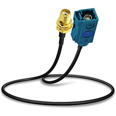 Bingfu Cabo adaptador de antena de Fakra Z a SMA para carro para unidade principal estéreo de Android para carro navegação GPS rádio FM AM rádio satélite Sirius XM Telemática 4G LTE módulo Bluetooth Bingfu Cabo adaptador de antena de Fakra Z a SMA para carro para unidade principal estéreo de Android para carro navegação GPS rádio FM AM rádio satélite Sirius XM Telemática 4G LTE módulo Bluetooth