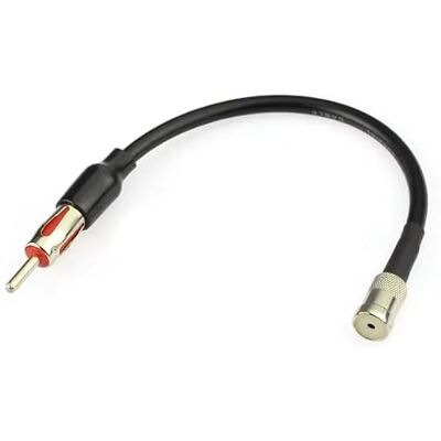 Panlouting Adaptador de cabo extensor de automático antena de rádio para carro, ISO a DIN macho, 25 cm, cabo de antena FM AM para veículo, camião, auto-estéreo Panlouting Adaptador de cabo extensor de automático antena de rádio para carro, ISO a DIN macho, 25 cm, cabo de antena FM AM para veículo, camião, auto-estéreo
