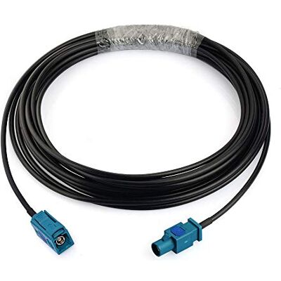Bingfu Fakra Z Feminino a macho cabo de extensão de antena de veículo 5 m para estéreo de carro unidade principal de Android navegação GPS rádio FM Am rádio satélite Sirius XM módulo Bluetooth Bingfu Fakra Z Feminino a macho cabo de extensão de antena de veículo 5 m para estéreo de carro unidade principal de Android navegação GPS rádio FM Am rádio satélite Sirius XM módulo Bluetooth
