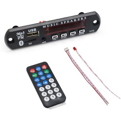 ICQUANZX DC 12 V Bluetooth Decodificador de MP3 módulo de áudio USB 3,5 mm AUX TF FM rádio FLAC WAV WMA (versão TF) ICQUANZX DC 12 V Bluetooth Decodificador de MP3 módulo de áudio USB 3,5 mm AUX TF FM rádio FLAC WAV WMA (versão TF)