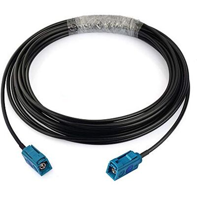 Bingfu Fakra Z Feminino a fêmea cabo de extensão de antena de veículo 5 m para estéreo de carro unidade principal de Android navegação GPS rádio FM Am rádio satélite Sirius XM Telemática 4G LTE Bingfu Fakra Z Feminino a fêmea cabo de extensão de antena de veículo 5 m para estéreo de carro unidade principal de Android navegação GPS rádio FM Am rádio satélite Sirius XM Telemática 4G LTE