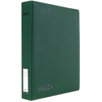 Vault X Álbum Exo-Tec com anéis finos, para 540 cartas colecionáveis, 9 bolsos (verde) Vault X Álbum Exo-Tec com anéis finos, para 540 cartas colecionáveis, 9 bolsos (verde)
