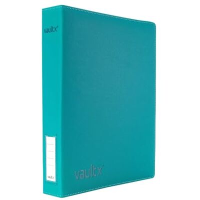Vault X Álbum Exo-Tec com anéis finos, para 540 cartas colecionáveis, 9 bolsos (verde azulado) Vault X Álbum Exo-Tec com anéis finos, para 540 cartas colecionáveis, 9 bolsos (verde azulado)
