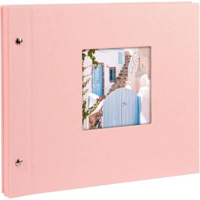 Goldbuch 26822 Bella Vista Álbum de fotos de 30 x 25 cm, 40 páginas brancas com folhas separadoras de pergaminho, álbum expansível, livro de fotos de linho, cor rosa Goldbuch 26822 Bella Vista Álbum de fotos de 30 x 25 cm, 40 páginas brancas com folhas separadoras de pergaminho, álbum expansível, livro de fotos de linho, cor rosa