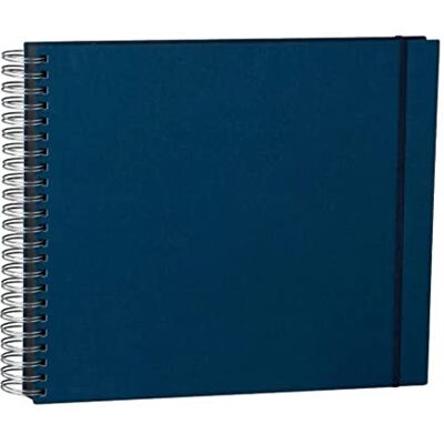 Semikolon 352961 Álbum em espiral Maxi Muito 34,5 x 30 cm Álbum de fotos, 90 páginas preto, livro de fotos, azul-marinho Semikolon 352961 Álbum em espiral Maxi Muito 34,5 x 30 cm Álbum de fotos, 90 páginas preto, livro de fotos, azul-marinho