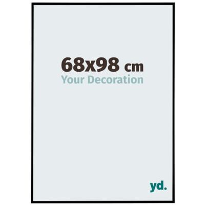 yd. Moldura para fotos, 68 x 98 cm, preto mate, moldura de plástico Evry Your Decoration, vidro acrílico antirreflexo, montagem na parede, adequado para fotos, pósteres ou puzzles, Made in Holland yd. Moldura para fotos, 68 x 98 cm, preto mate, moldura de plástico Evry Your Decoration, vidro acrílico antirreflexo, montagem na parede, adequado para fotos, pósteres ou puzzles, Made in Holland
