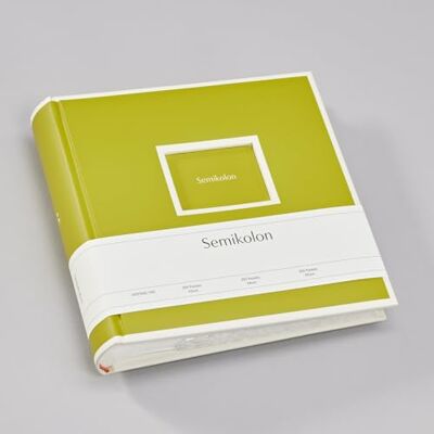 Semikolon Álbum de 200 bolsos (23 x 22,3 cm, 100 páginas, para 200 fotos de 10 x 15 cm), cor verde claro Semikolon Álbum de 200 bolsos (23 x 22,3 cm, 100 páginas, para 200 fotos de 10 x 15 cm), cor verde claro