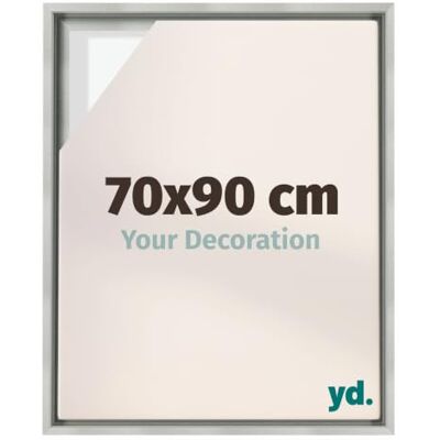 yd. Armação flutuante 70 x 90 cm prateado mate moldura para tela MDF Armação flutuante para telas, adequada para telas de até 2 cm de espessura, sem painel traseiro ou vidro, Made in Holland yd. Armação flutuante 70 x 90 cm prateado mate moldura para tela MDF Armação flutuante para telas, adequada para telas de até 2 cm de espessura, sem painel traseiro ou vidro, Made in Holland