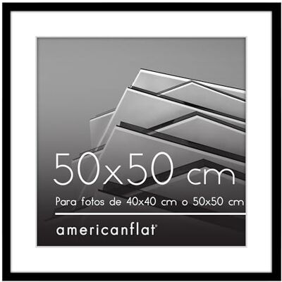 Americanflat Moldura de Fotos de 50x50 cm em Preto Moldura de 40x40 cm com Paspartú ou Moldura de 50x50 cm Sem Paspartú Moldura de Fotos com Molduras Finas e Plexiglás Horizontal ou Vertical Americanflat Moldura de Fotos de 50x50 cm em Preto Moldura de 40x40 cm com Paspartú ou Moldura de 50x50 cm Sem Paspartú Moldura de Fotos com Molduras Finas e Plexiglás Horizontal ou Vertical