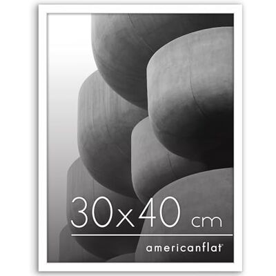 Americanflat Moldura para fotos 30x40 cm em branco moldura de fotos de moldura fina com cobertura de plástico resistente e acessórios para pendurar Visualização horizontal ou vertical Americanflat Moldura para fotos 30x40 cm em branco moldura de fotos de moldura fina com cobertura de plástico resistente e acessórios para pendurar Visualização horizontal ou vertical