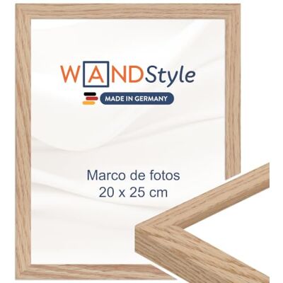 WANDStyle Molduras para fotos 20 x 25 cm moderno, moldura de carvalho para quadro e poster, molduras para quadros 25 x 20 cm, moldura para fotos de madeira, porta-retratos de parede, Picture Frame Marcos para cuadros 25x20 cm, Marco fotos madera, Portar WANDStyle Molduras para fotos 20 x 25 cm moderno, moldura de carvalho para quadro e poster, molduras para quadros 25 x 20 cm, moldura para fotos de madeira, porta-retratos de parede, Picture Frame Marcos para cuadros 25x20 cm, Marco fotos madera, Portar