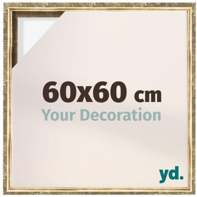 yd. Moldura flutuante 60 x 60 cm dourado antigo moldura para tela MDF Armação flutuante para telas, adequada para telas de até 2 cm de espessura, sem painel traseiro ou vidro, Made in Holland yd. Moldura flutuante 60 x 60 cm dourado antigo moldura para tela MDF Armação flutuante para telas, adequada para telas de até 2 cm de espessura, sem painel traseiro ou vidro, Made in Holland