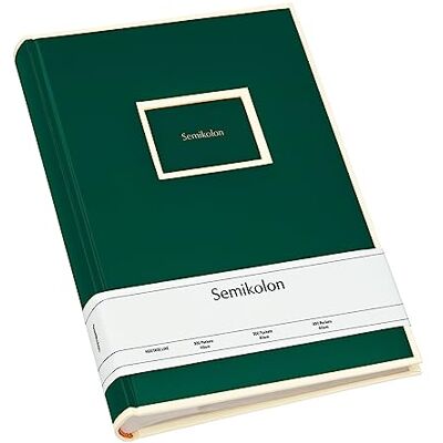 Semikolon Álbum de 300 bolsos 22,5 x 32,8 cm 100 páginas de cor creme, para 300 fotos de 10 x 15 verde floresta Semikolon Álbum de 300 bolsos 22,5 x 32,8 cm 100 páginas de cor creme, para 300 fotos de 10 x 15 verde floresta