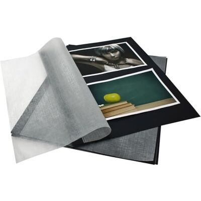 Goldbuch 83006 Cartão de fotos com pergaminho, 20 folhas, para arquivadores de fotos e pastas Bella Vista, enchimento de álbum de fotos, formato DIN A4, preto, 23,2 x 29,7 cm Goldbuch 83006 Cartão de fotos com pergaminho, 20 folhas, para arquivadores de fotos e pastas Bella Vista, enchimento de álbum de fotos, formato DIN A4, preto, 23,2 x 29,7 cm