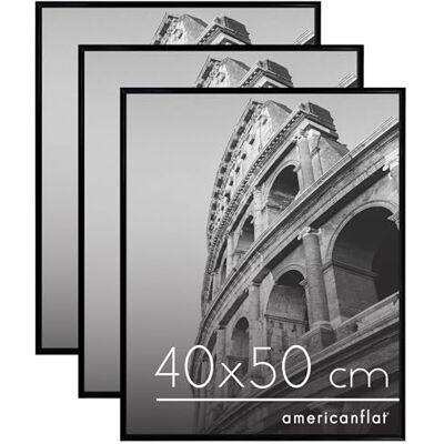 Americanflat Moldura para Fotografias de 40x50 cm em Preto 3 Unidades Moldura para Póster de 40x50 cm com Bordas Finas, Plexiglas e Acessórios para Pendurar Horizontal e Vertical Americanflat Moldura para Fotografias de 40x50 cm em Preto 3 Unidades Moldura para Póster de 40x50 cm com Bordas Finas, Plexiglas e Acessórios para Pendurar Horizontal e Vertical