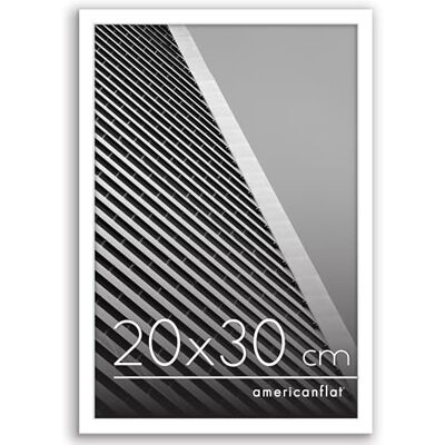 Americanflat Moldura para Fotos 20x30 cm em Branco Moldura de Fotos com Moldura Fina e Vidro Inquebrável, Acessórios para Pendurar e Base Visualização Horizontal ou Vertical Americanflat Moldura para Fotos 20x30 cm em Branco Moldura de Fotos com Moldura Fina e Vidro Inquebrável, Acessórios para Pendurar e Base Visualização Horizontal ou Vertical