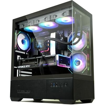 Zalman Chronix ATX Mid-Tower Gaming Capa para PC, inclui 3 ventoinhas ARGB, USB tipo C, parte superior de 360 mm e suporte de radiador lateral de 240 mm, vidro temperado panorâmico, gestão de Zalman Chronix ATX Mid-Tower Gaming Capa para PC, inclui 3 ventoinhas ARGB, USB tipo C, parte superior de 360 mm e suporte de radiador lateral de 240 mm, vidro temperado panorâmico, gestão de