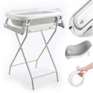 SUPERBE BEBE Banheira dobrável para bebé com pernas e suporte, Baby Bathtub XXL com termómetro, assento ergonómico e tubo de drenagem, desde recém-nascido até 3 anos para bebés Cadeau bebé SUPERBE BEBE Banheira dobrável para bebé com pernas e suporte, Baby Bathtub XXL com termómetro, assento ergonómico e tubo de drenagem, desde recém-nascido até 3 anos para bebés Cadeau bebé
