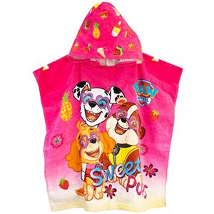 Paw Patrol Poncho de toalha com capuz para meninas a patrulha canina um tamanho Paw Patrol Poncho de toalha com capuz para meninas a patrulha canina um tamanho