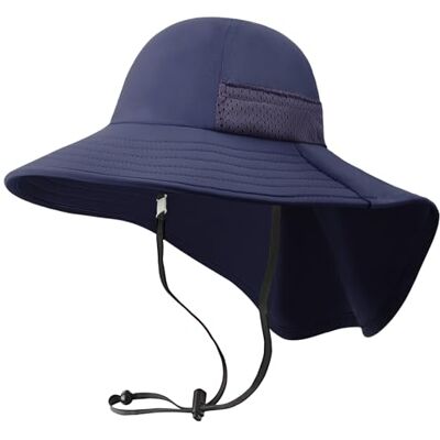 DRESHOW Chapéu de Sol para Bebê Crianças Respirável Chapéus Bucket UPF 50+ Ajustável Proteção Solar Chapéus Gorra para Crianças Meninos Meninas DRESHOW Chapéu de Sol para Bebê Crianças Respirável Chapéus Bucket UPF 50+ Ajustável Proteção Solar Chapéus Gorra para Crianças Meninos Meninas