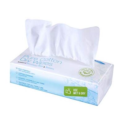 IVYONE Toalhetes secos de algodão, 200 toalhetes, algodão natural e biodegradável para peles sensíveis, toalhas para bebé, toalhas de maquilhagem e panos descartáveis IVYONE Toalhetes secos de algodão, 200 toalhetes, algodão natural e biodegradável para peles sensíveis, toalhas para bebé, toalhas de maquilhagem e panos descartáveis