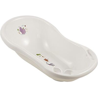 keeeper Banheira ergonómica com tampa hippo, 0 a 12 meses, 84 cm, Maria, branco keeeper Banheira ergonómica com tampa hippo, 0 a 12 meses, 84 cm, Maria, branco