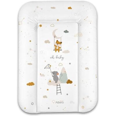 Mitac Trocador de fraldas de 50 x 70 cm, lavável, confortável, macio, folha de PVC, certificado Öko-Tex (rato) Mitac Trocador de fraldas de 50 x 70 cm, lavável, confortável, macio, folha de PVC, certificado Öko-Tex (rato)