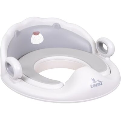 TORAL Assento redutor com alças para WC. Ajuda a aprendizagem de bebés e crianças. Adaptador infantil portátil para casa de banho mundibebé + 18 meses. Modelo confortável urso TORAL Assento redutor com alças para WC. Ajuda a aprendizagem de bebés e crianças. Adaptador infantil portátil para casa de banho mundibebé + 18 meses. Modelo confortável urso