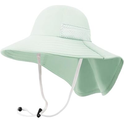 DRESHOW Chapéu de Sol para Bebê Crianças Respirável Chapéus Bucket UPF 50+ Ajustável Proteção Solar Chapéus Gorra para Crianças Meninos Meninas DRESHOW Chapéu de Sol para Bebê Crianças Respirável Chapéus Bucket UPF 50+ Ajustável Proteção Solar Chapéus Gorra para Crianças Meninos Meninas