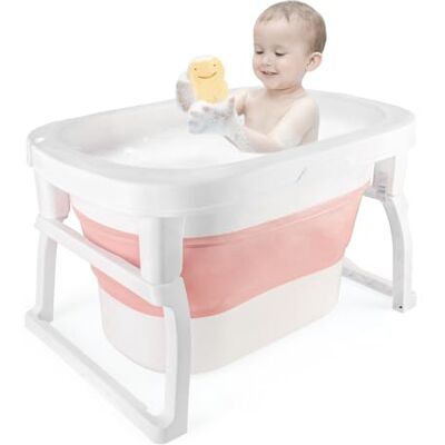 HUOLE Banheira dobrável 3 em 1 para crianças pequenas e crianças, banheira ergonômica para bebês banheira dobrável para bebês, banheira infantil banheira para bebês e recém-nascidos 72 * 51 * 42cm HUOLE Banheira dobrável 3 em 1 para crianças pequenas e crianças, banheira ergonômica para bebês banheira dobrável para bebês, banheira infantil banheira para bebês e recém-nascidos 72 * 51 * 42cm