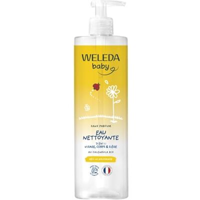 WELEDA Água purificadora de calêndula sem odor Limpa suavemente Para o cuidado diário da pele delicada de bebés e crianças pequenas 400 ml WELEDA Água purificadora de calêndula sem odor Limpa suavemente Para o cuidado diário da pele delicada de bebés e crianças pequenas 400 ml