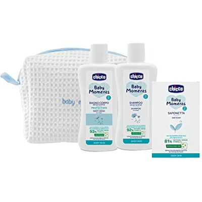 Chicco Baby Moments Conjunto de higiene para bebé, com fecho de correr Chicco Baby Moments Conjunto de higiene para bebé, com fecho de correr