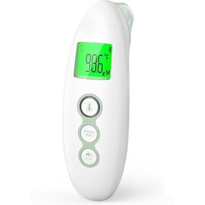 momcozy Termómetro digital bebé para crianças e adultos, sem contacto Termómetro digital para bebé com modo infantil e silencioso, alarme de febre e função de memória, medição rápida e precisa momcozy Termómetro digital bebé para crianças e adultos, sem contacto Termómetro digital para bebé com modo infantil e silencioso, alarme de febre e função de memória, medição rápida e precisa
