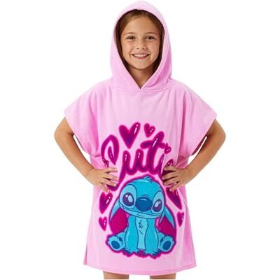 Disney Stitch Toalhas de Banho de Praia e Piscina Toalha com Capuz Menina Menino Poncho Toalha de Troca de Bata Infantil Adolescente Suave e Absorvente (Stitch Rosa, 6-9 Anos) Disney Stitch Toalhas de Banho de Praia e Piscina Toalha com Capuz Menina Menino Poncho Toalha de Troca de Bata Infantil Adolescente Suave e Absorvente (Stitch Rosa, 6-9 Anos)