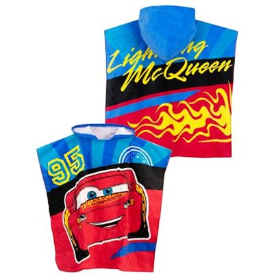 Disney Toalha poncho para crianças carros vermelho tamanho único Disney Toalha poncho para crianças carros vermelho tamanho único
