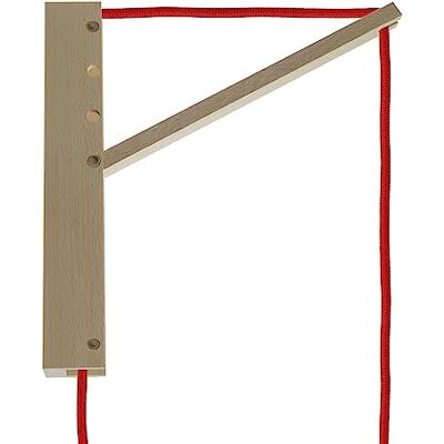 Creative Pinocchio, suporte de parede de madeira orientável para candeeiros suspensos neutro Creative Pinocchio, suporte de parede de madeira orientável para candeeiros suspensos neutro