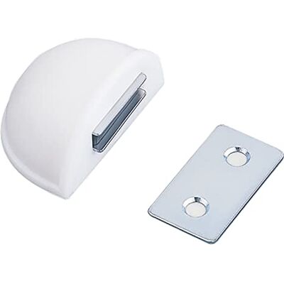 Amig Batente Magnético para Portas de Passagem Diâmetro 48 x 25 mm Plástico Branco Fixação no Chão Proteção para as suas Portas, Janelas e Móveis Amig Batente Magnético para Portas de Passagem Diâmetro 48 x 25 mm Plástico Branco Fixação no Chão Proteção para as suas Portas, Janelas e Móveis