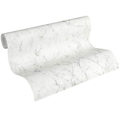 A.S. Création Papel de parede mármore Elements papel pintado em tecido não tecido 10,05 m x 0,53 m branco cinzento fabricado na Alemanha 36157-3 A.S. Création Papel de parede mármore Elements papel pintado em tecido não tecido 10,05 m x 0,53 m branco cinzento fabricado na Alemanha 36157-3