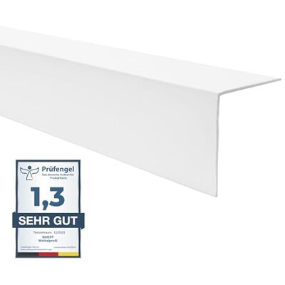 Garmin Perfil protetor de cantos, PVC 50 x 50 mm sem perfuração, branco, 200 Perfil angular e protetor de cantos para cantos de parede e cantos exteriores, corredor, escritório e móveis Garmin Perfil protetor de cantos, PVC 50 x 50 mm sem perfuração, branco, 200 Perfil angular e protetor de cantos para cantos de parede e cantos exteriores, corredor, escritório e móveis