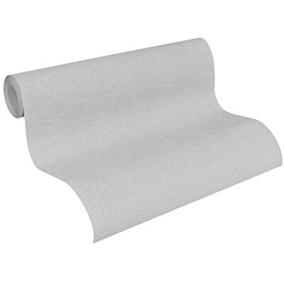 A.S. Création Papel de parede não tecido com textura têxtil em azul, cinzento – papel de parede liso claro 10,05 m x 0,53 m – A.S. Création Papel de parede não tecido com textura têxtil em azul, cinzento – papel de parede liso claro 10,05 m x 0,53 m –